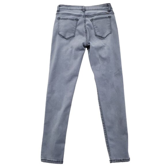 KanCan Skinny Fit Jeans Womens Size 11/29 Mid Rise Stretchy Light Gray Wash - Picture 2 of 12